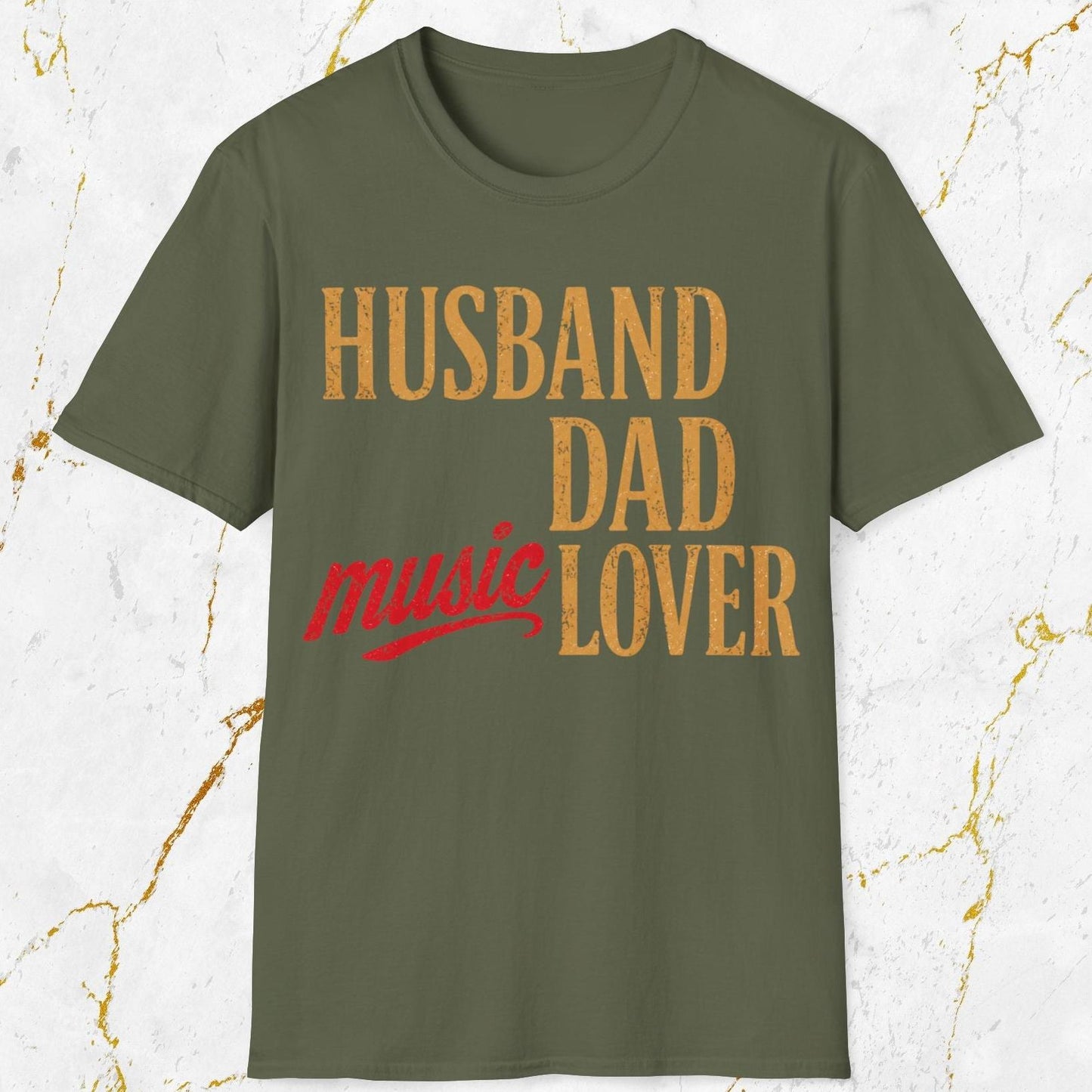 Husband Dad Music Lover T-Shirt