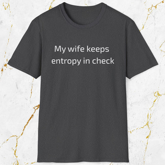 My Wife Keeps Entropy in Check T-Shirt