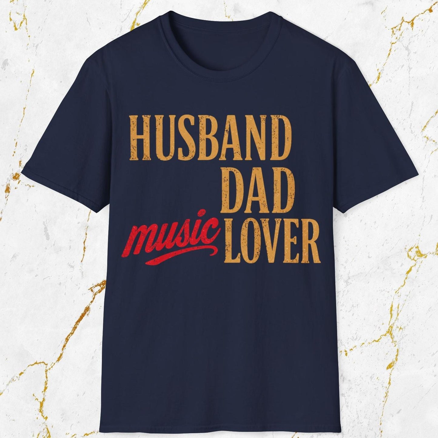 Husband Dad Music Lover T-Shirt