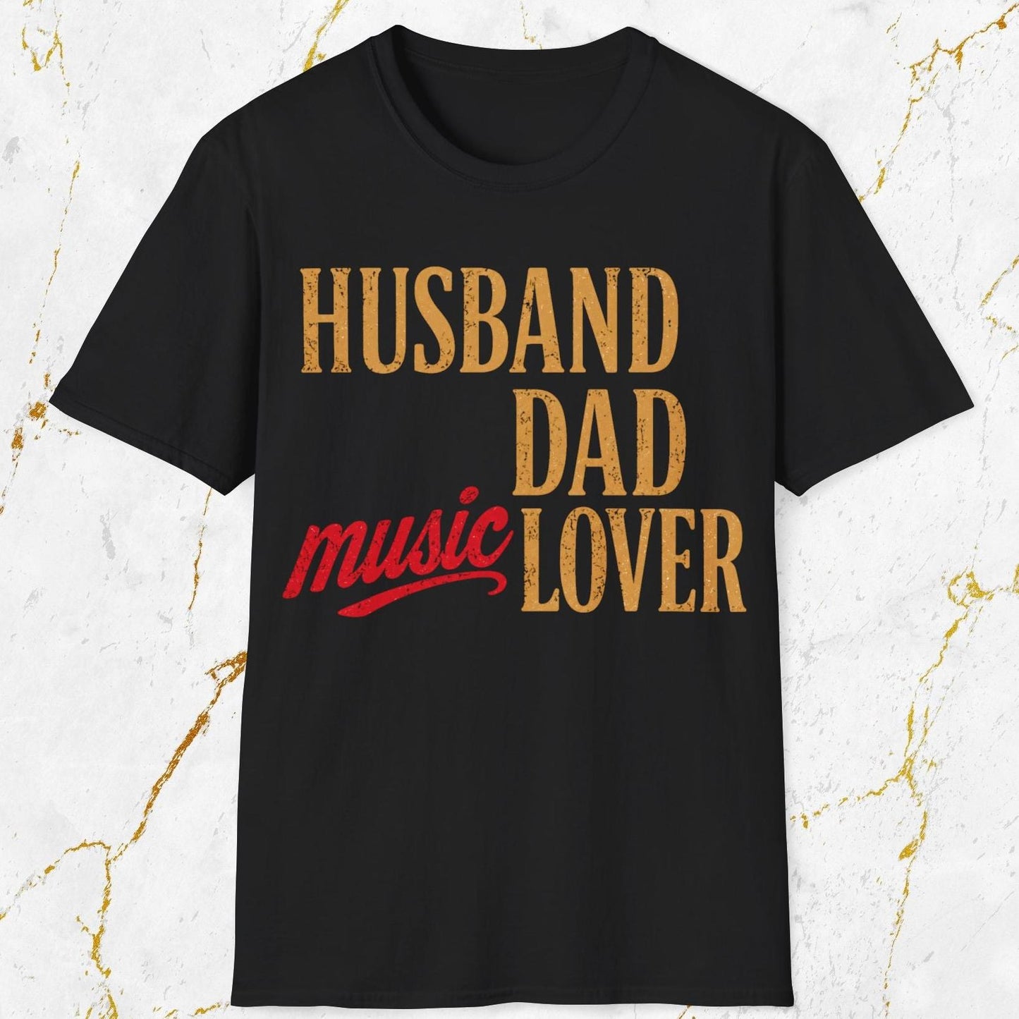 Husband Dad Music Lover T-Shirt