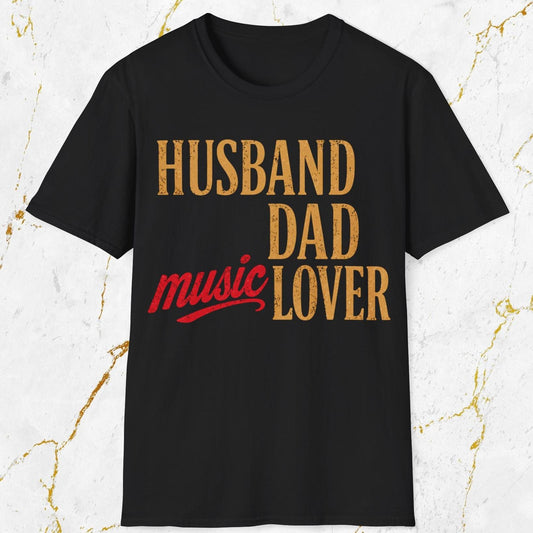 Husband Dad Music Lover T-Shirt