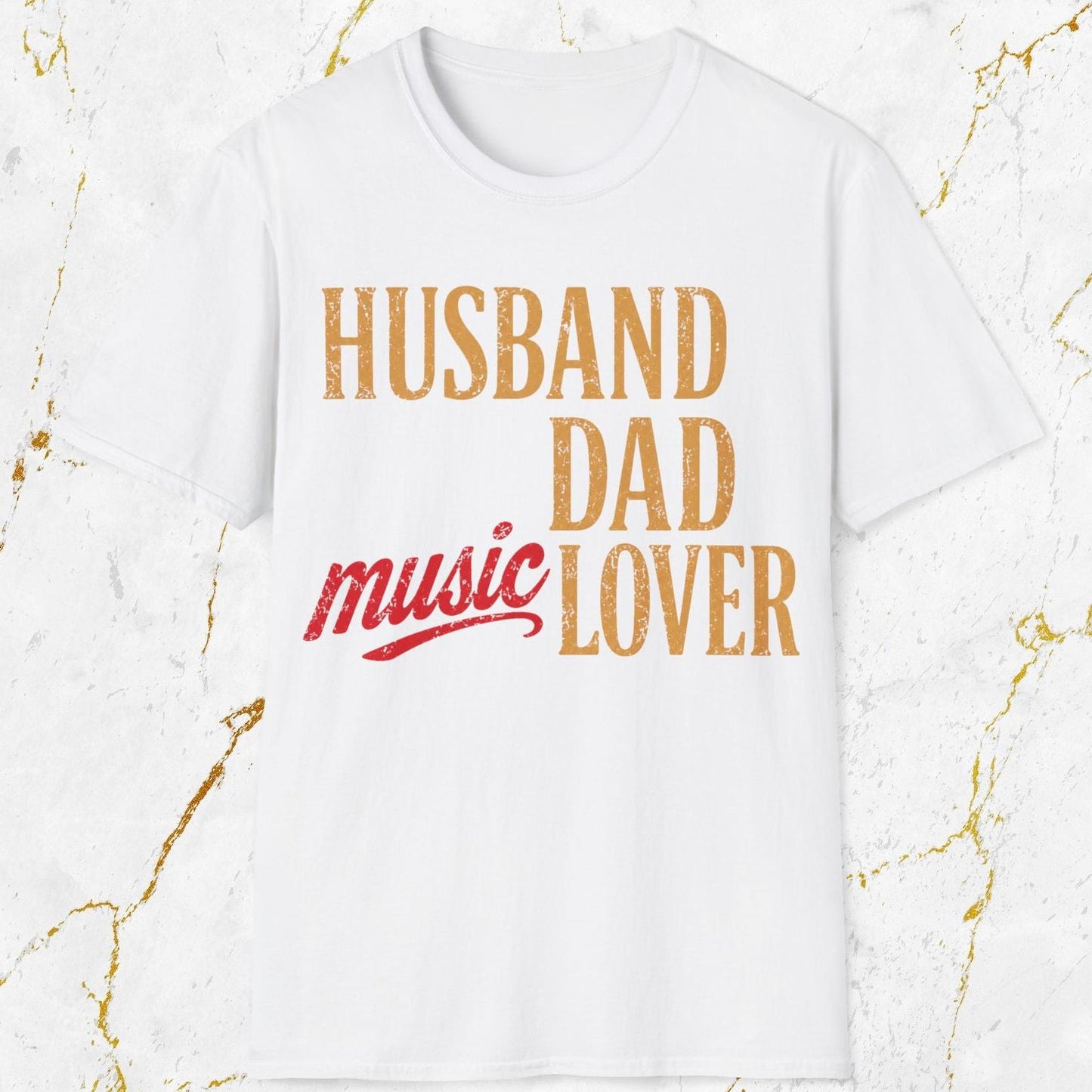 Husband Dad Music Lover T-Shirt