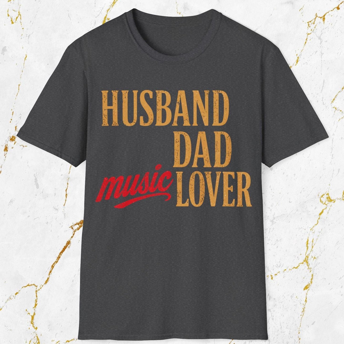 Husband Dad Music Lover T-Shirt